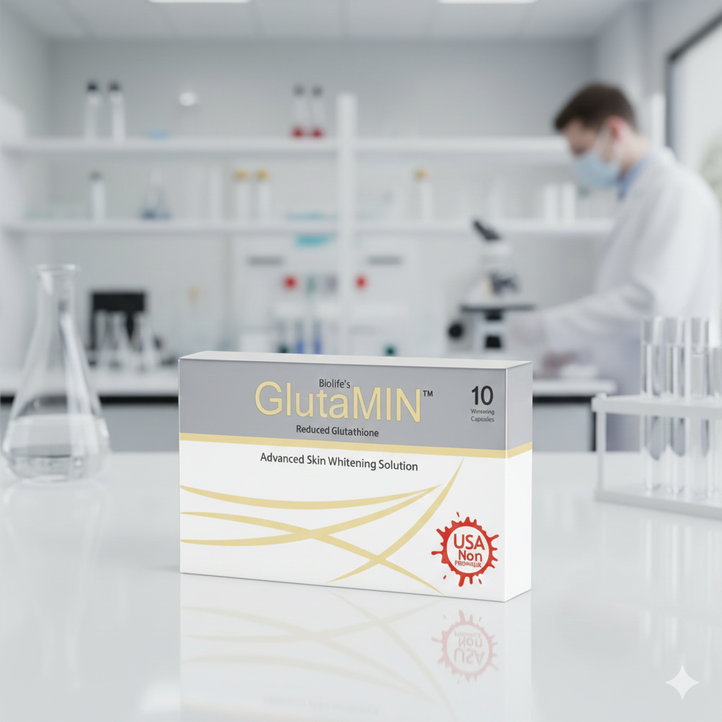 GlutaMin Full Body Whitening Capsules-Zero Side Effects-American Approved Formula