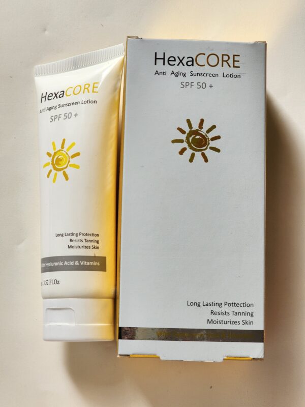 Hexa Core Anti Aging Sunscreen Lotion SPF 50+