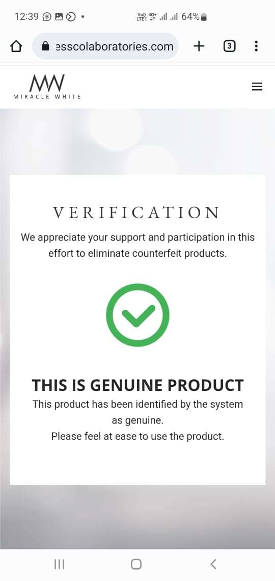 MW 60000mg Miracle White Whitening Injection | 6 Sessions Complete