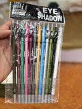 “Ultra Glide Waterproof Kajal & Eye Shadow Pencil Set – 12 Colors Collection”
