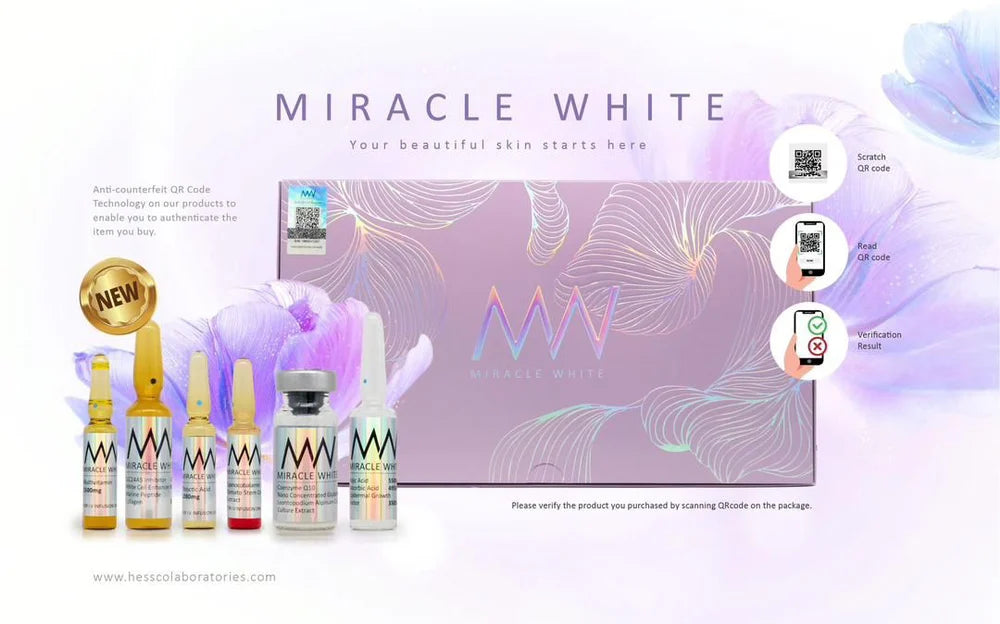 MW 60000mg Miracle White Whitening Injection | 6 Sessions Complete